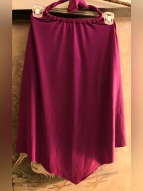 * Magicsuit Magenta Asymmetrical Swim Top Underwire Support SZ 16 *